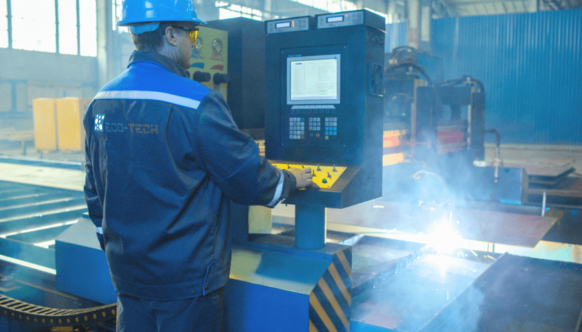 Tăierea cu plasmă CNC a foilor de metal